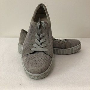 Gabor Women's Gray Suede Lace Up Sneakers Size 9 Model 83-335 Best Fitting